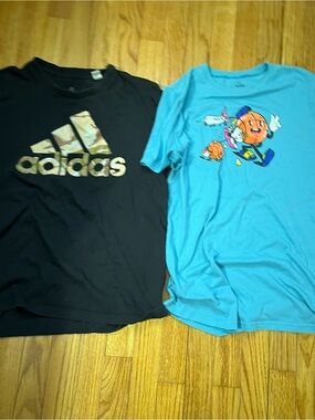 Boys lot of Adidas and Under Armour t-shirts